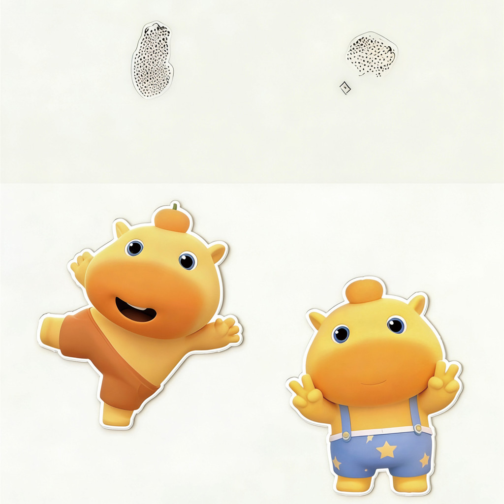 Capivara Lulu Patch Hole Adesivos de parede Capa Adesivos decorativos feios Sala de estar Quarto Danificado Scratch Hole