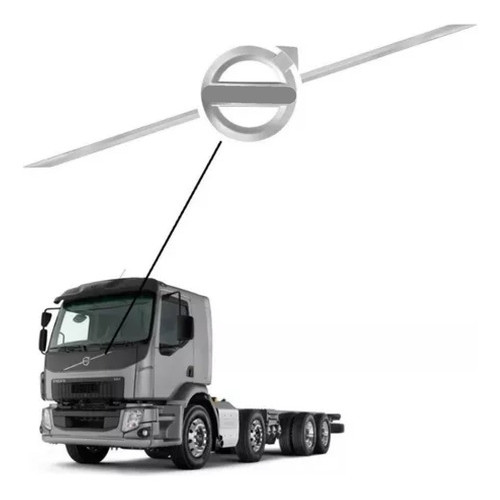 Emblema Transversal Da Grade Volvo Vm Após 2014 82248335