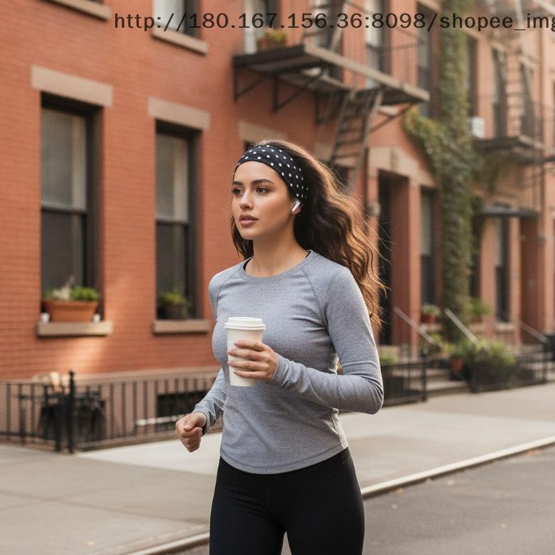 [BI] Dot Wide s Leve Soft Elástico Respirável Antiderrapante Para Mulheres Treino Jogging Yoga Corrida Esportes Ao Ar Li