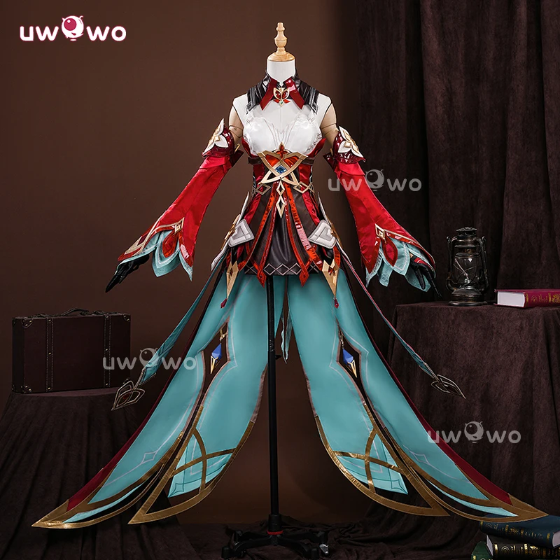 UWOWO Alice Cosplay Collab Series:Game Premium Genshin Impact Alice Hexenzirkel Witch Klee's Mother Cosplay Costume Halloween