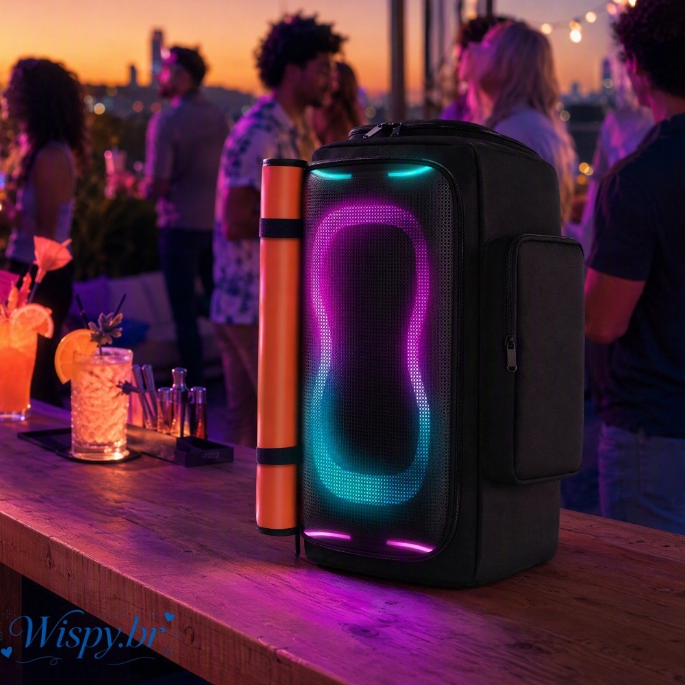 Capa De Alto-Falante De Armazenamento De Lado Duplo Para PARTYBOX 130 Nylon Core Keyword + Recursos Funcionais + Cenário