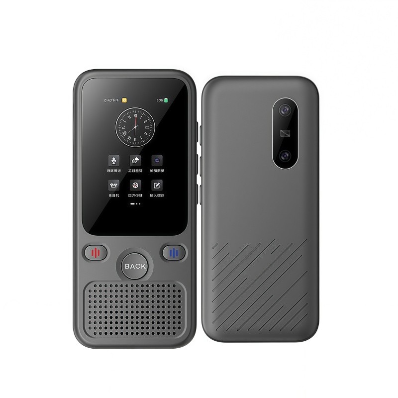 Real-time voice translator, supports 160 languages, instant offline/photo translation, touchscreen.
