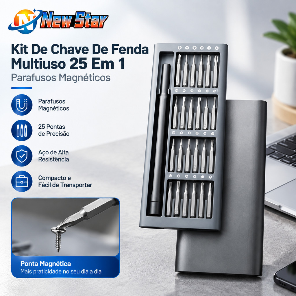 Magnetic Precision Wrench Tool Set Kit 24 Pieces Small Repairs Cell Phone PC Notebook Glasses