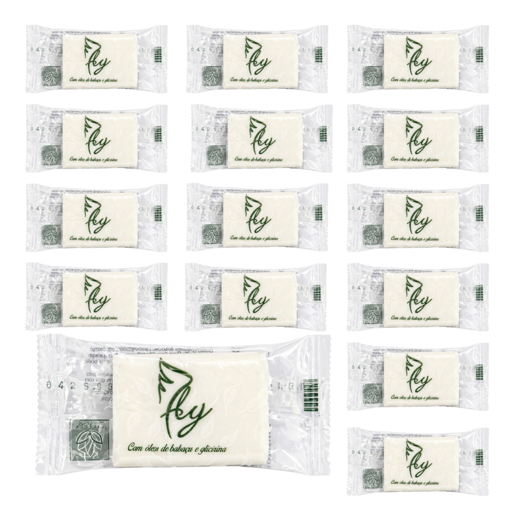 Kit Mini Sabonete 15g Amenities Fly Floral Hotel Motel Airbnb Pousada Hospital