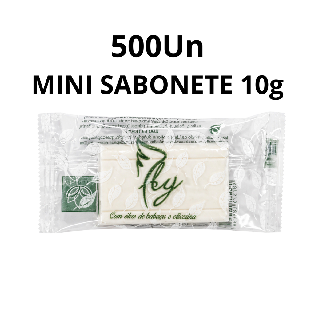 Kit 500 Mini Sabonete 10g Amenities Fly Floral Hotel Motel Airbnb Pousada Hospital