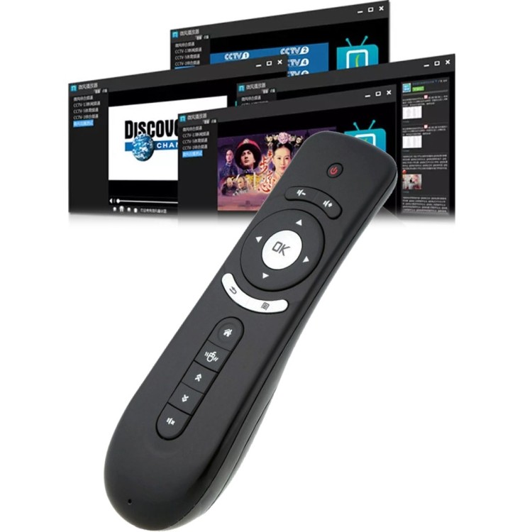 T2 Giroscópio Mini Fly Air Mouse 2.4G Android Controle Remoto 3D Sense Motion Stick Para Desktop/Laptop