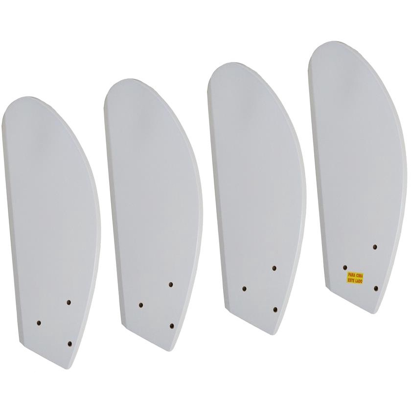 Jogo 4 Pas para Ventilador Volare Mini Fly Branco Original