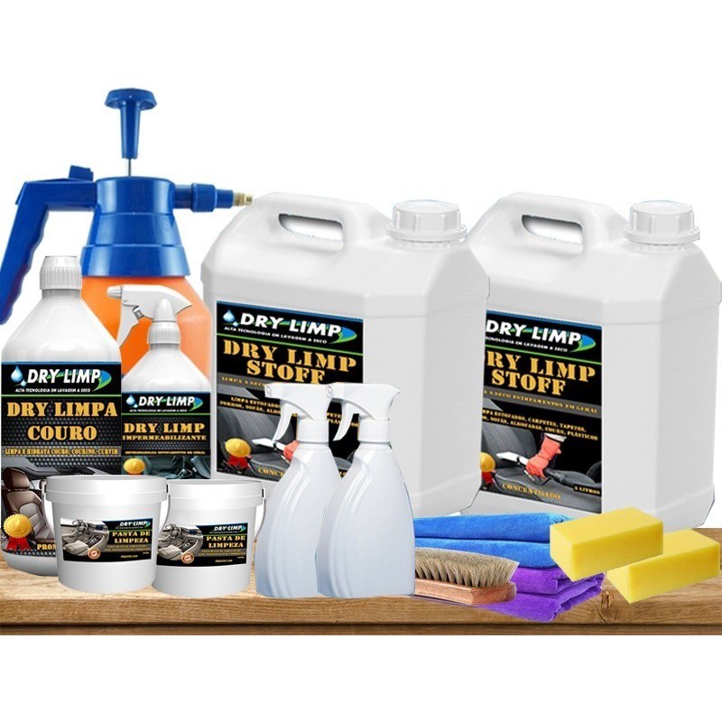 Kit Completo Limpeza E Higienização De Estofados Dry Limp