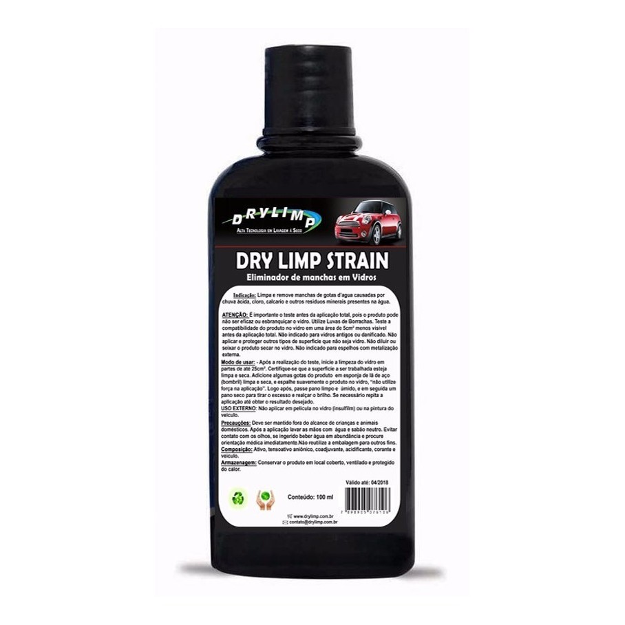 Dry Limp Strain - Eliminador De Manchas Em Vidros - 100ml