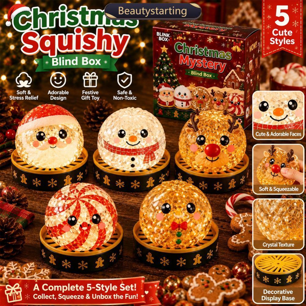 BEAUTYSTARTING Presentes Comemorativos De Natal Pinch Music Gift Box Gingerbread Man Pão Recheado No Vapor Squeeze Brinq