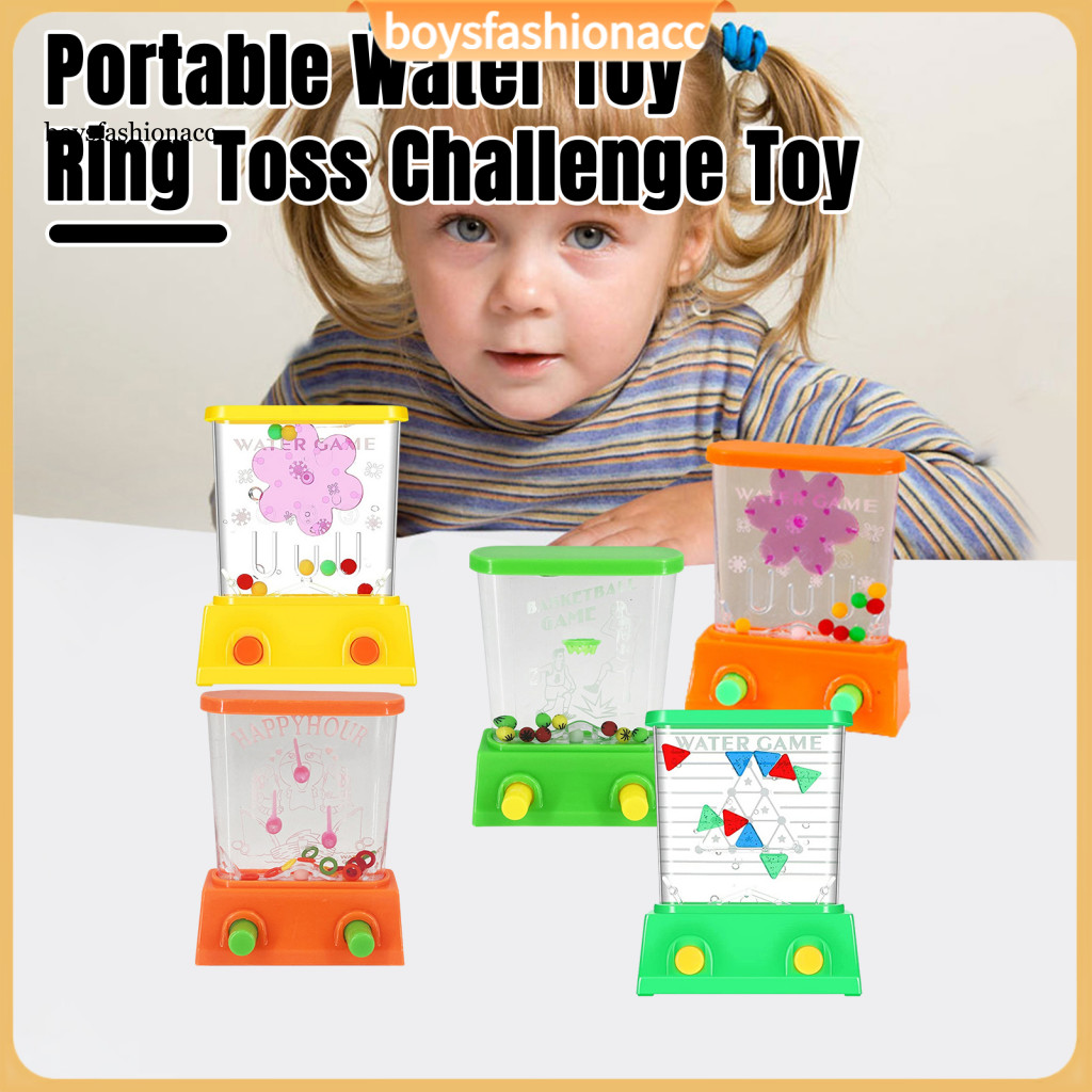 Handheld Water Ring Toss Game Toy – Portable Nostalgic Stress Relief Educational Fun for Kids Boys Girls Birthday Gift