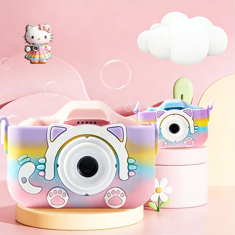 【Free Gift🎁】Camera Infantil Digital [Tira Foto De Verdade] Filmadora Infantil Mini Maquina Fotografica Fotografa E Film