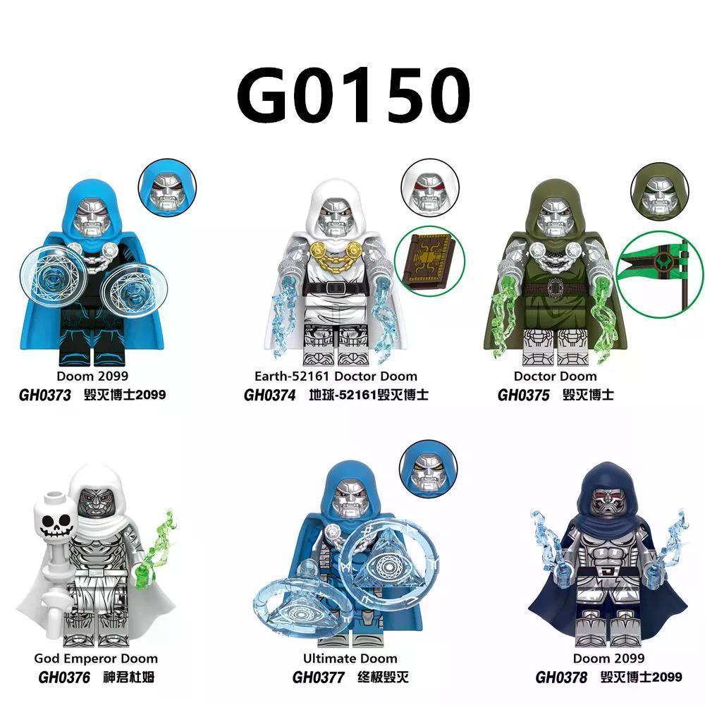 2026 Novo produto minifigura montada compatível com Lego Building Block Toy Gift G0150 Dr. Dom Marvel20260919