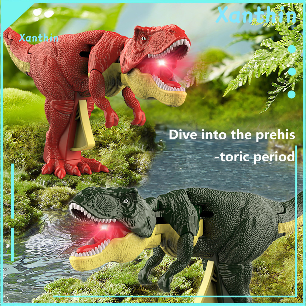 Dinosaur Toy with Swinging Body Movable Joints for Kids Sound Lights Biting Action – Fun Educational Gift for Toddlers