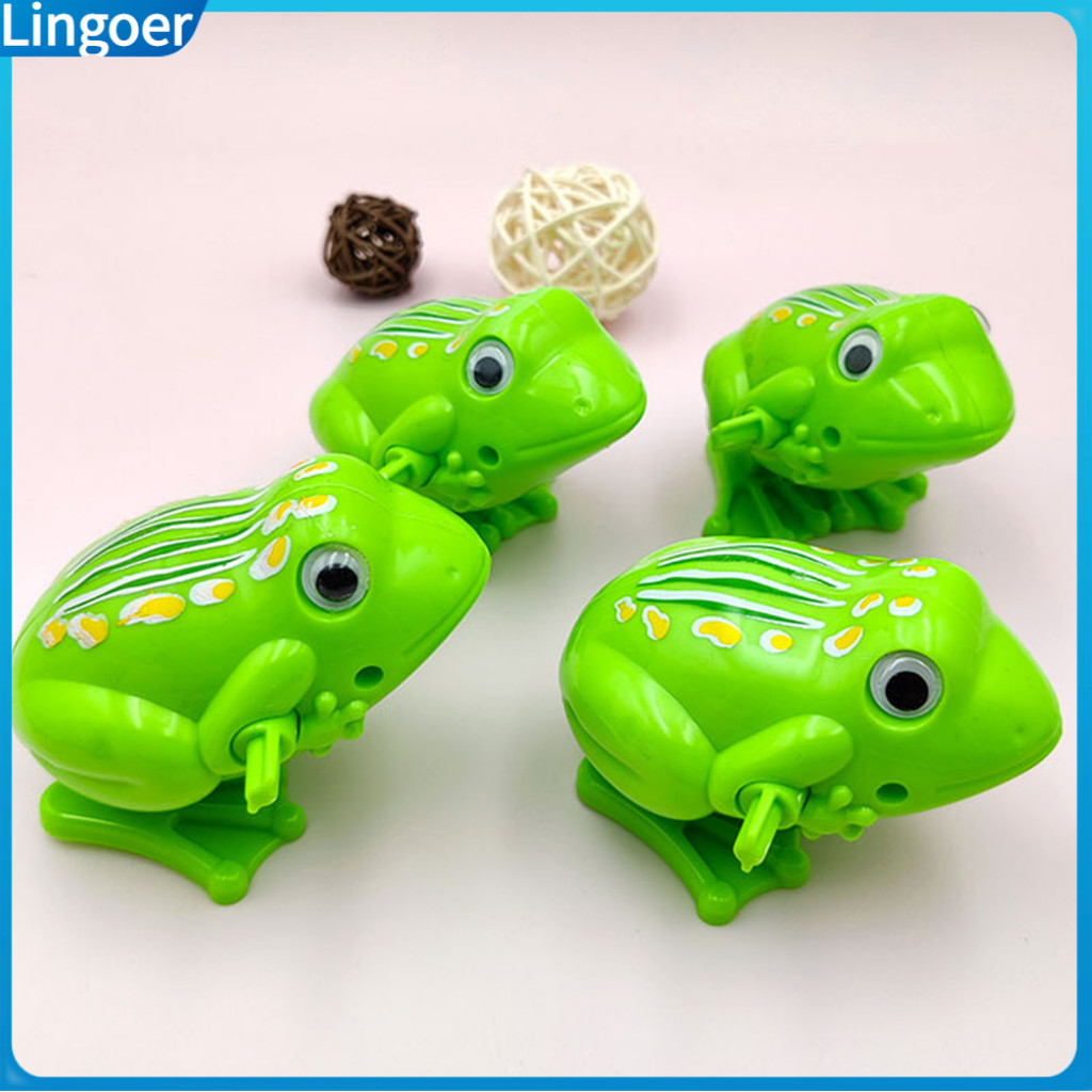 Wind-up Frog Clockwork Toy for Kids – Interactive Running Animal Educational and Fun Gift for Boys Girls Teens Perfect