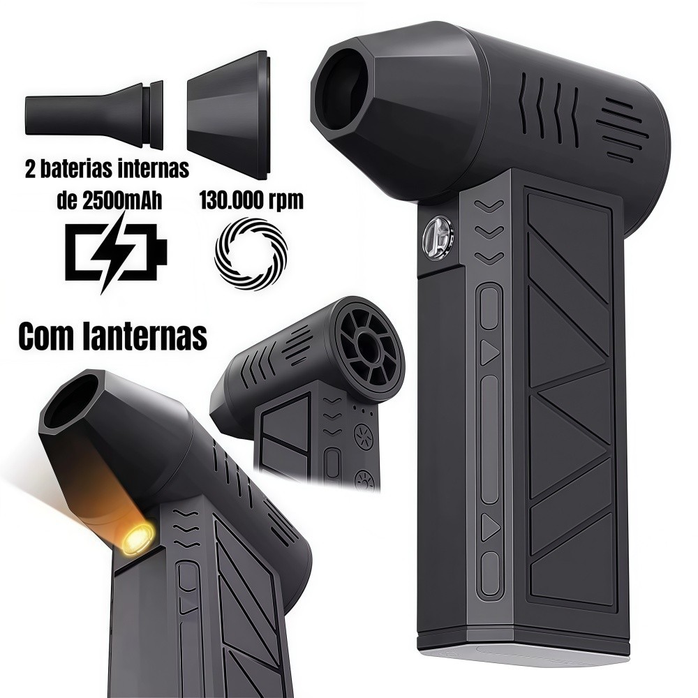 130000RPM Mini Turbo Jet Fan Poderosa Velocidade Do Vento 35 M/s Ventilador De Jato De Alta Potência , Com Lanternas So