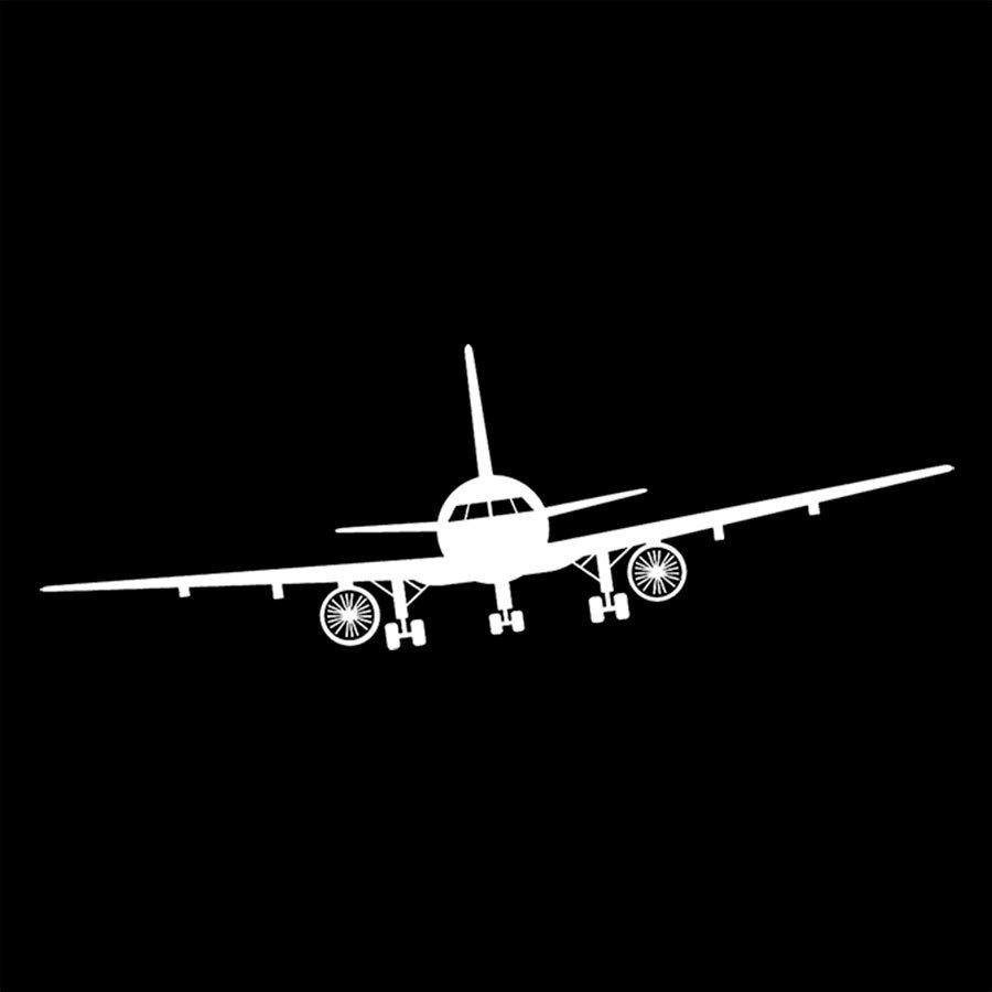 Adesivo De Parede - Avião De Frente Airplane Aeropla