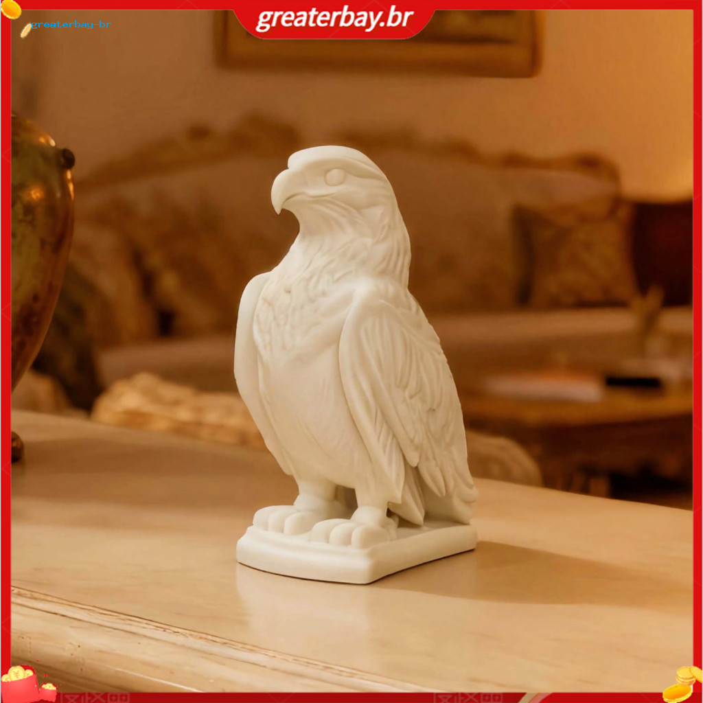 3d Printed Bald Eagle Figurine – Collectible Wildlife Bird Ornament Small Desktop Decor for Home Office Room Unique Gi