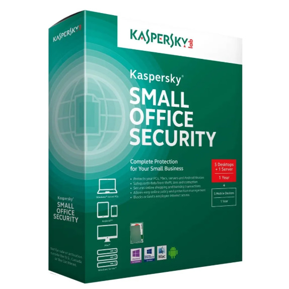 Kaspersky Small Office Security 25 dispositivos + 3 Server - 12 meses