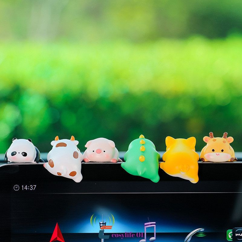 Cartoon Cute Doll Computer Monitor Decoration Car Office Desktop Decoration Small Ornament Gift COSYLIFE01