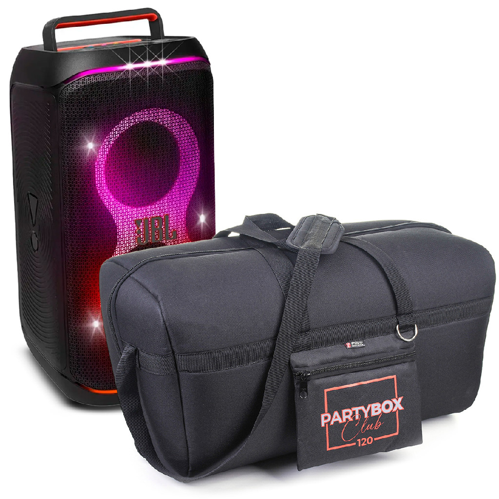 Bolsa Case Capa de Transporte Para Caixa Jbl Partybox 120 Club Acolchoada Impermeavel Lançamento