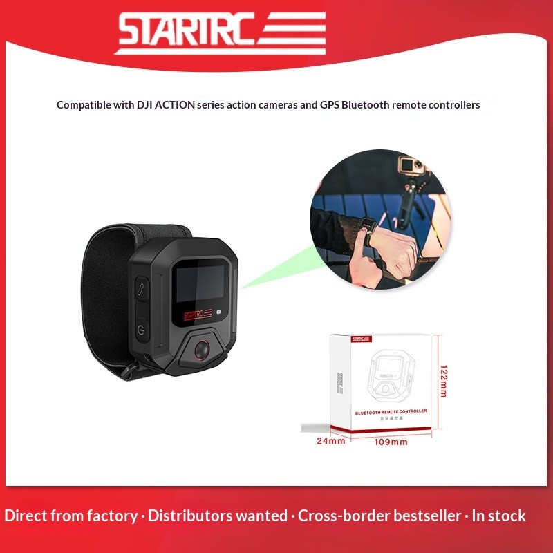 STARTRC Adequado para DJI OSMO ACTION 6/ACTION 5 PRO Câmera esportiva GPS Smart Bluetooth 5.0 Controle Remoto