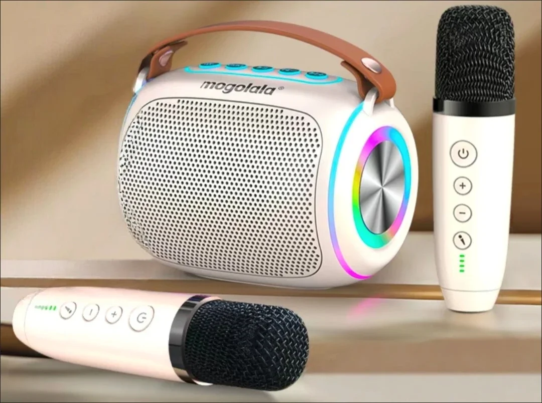 Karaoke microphone, speaker all-in-one for singing, home KTV, household rechargeable microphone, children's Bluetooth wireless