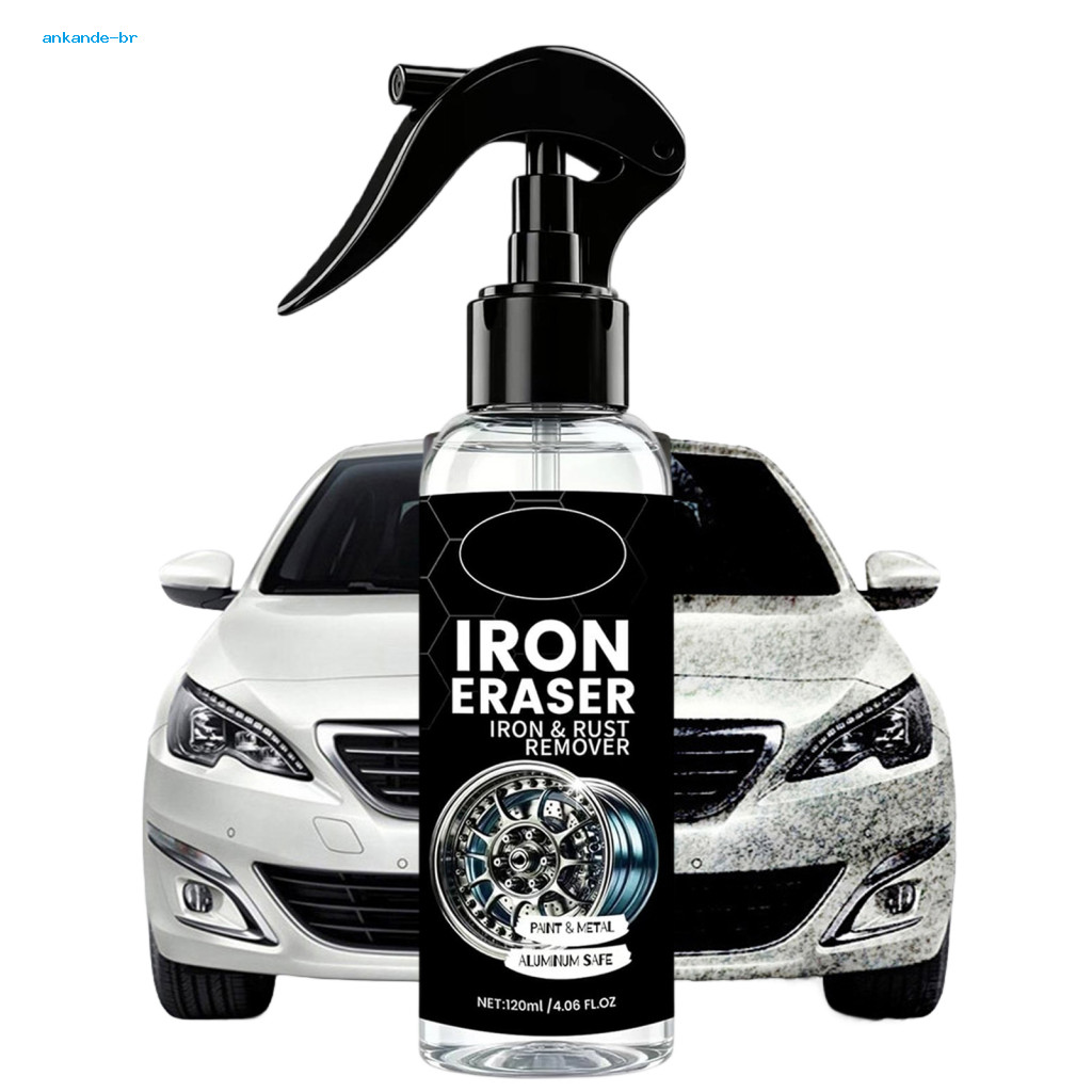 Rust Remover for Car Paint Iron Spray for Cars 120ml – Fast Brake Dust Cleaner Metal Stain for Auto Effective Wheel