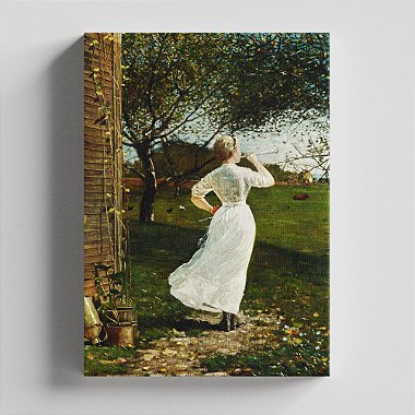 Quadro Canvas The Dinner Horn (Blowing the Horn at Seaside) Borda Infinita 60x90cm