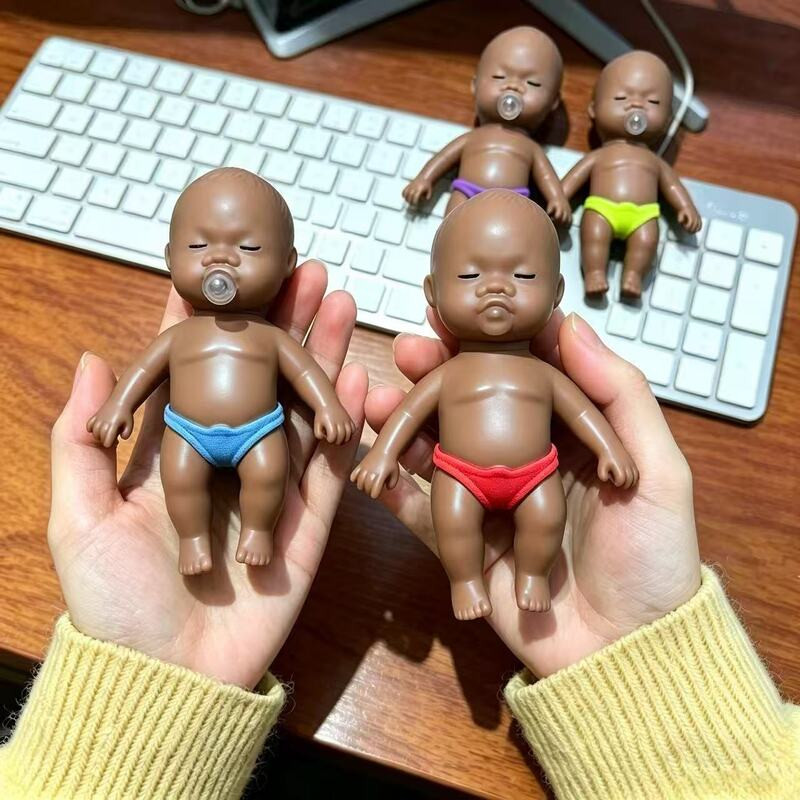【Para Todas as Idades】Squeeze Toy/Bubble Blowing Rubber Doll/Big Size Squishy Figure/Boneca de Borracha/Brinquedo Anti E