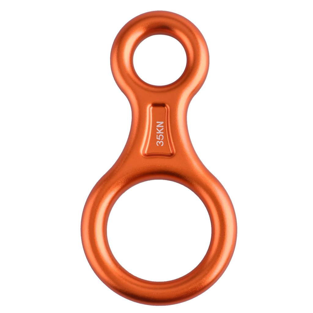 Triwonder 35kn 50kn Oito anel escalada de RAPPOOL Redutor Trabalho AERial Resgate 35kn-Laranja