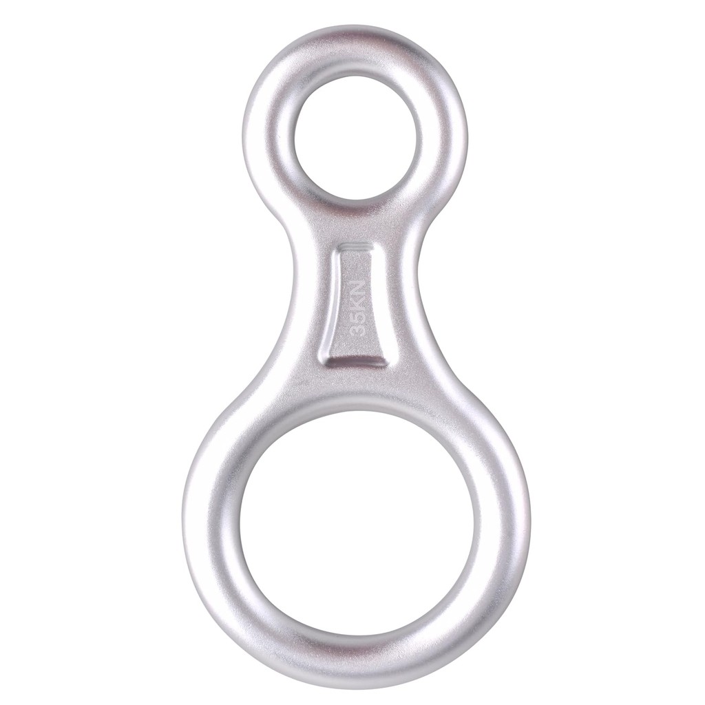 Triwonder 35kn 50kn Oito anel escalada de RAPPOOL Redutor Trabalho AERial Resgate 35kn-Prata