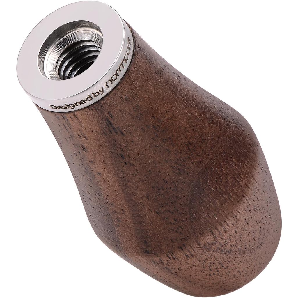 Normcore E61 Brew Control Lever Knob, M8 Thread, American Walnut Wood with 304 Stainless Steel, Compatible with E61 Grou