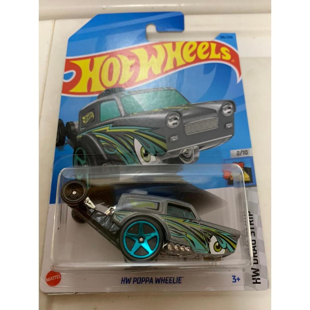 Carro esportivo pequeno quente Hot Wheels HW POPPA WHEELIE 186/250