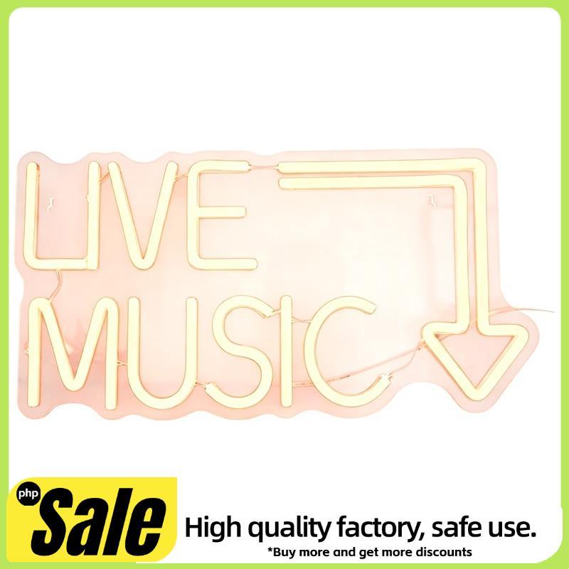 Música Ao Vivo LED Neon Sign Wall Decor Light , Ideal Para Bares , KTVs , Quartos , Estúdios De
