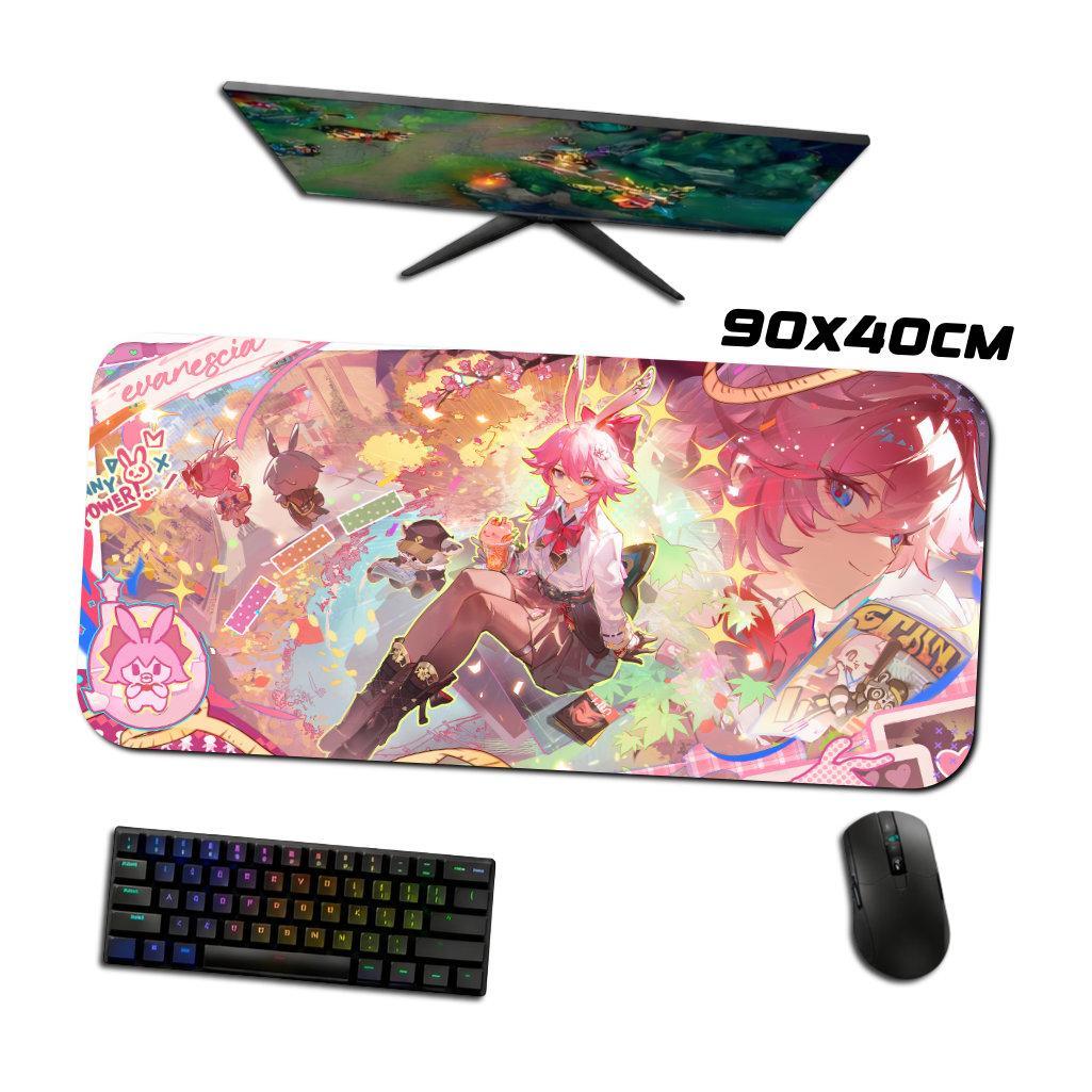 Mouse Pad Gamer - Evanescia 3 - Honkai Star Rail - 90x40 80x40 60x40 70x30 40x45 cm