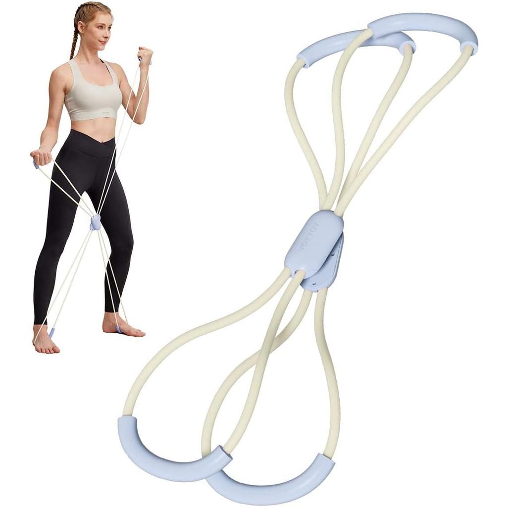 YOTTOY Cross Resistance Band for Full Body Workout,Elastic Exercise Bands for Legs,Arms,Glutes,Stretch Bands for Exercis