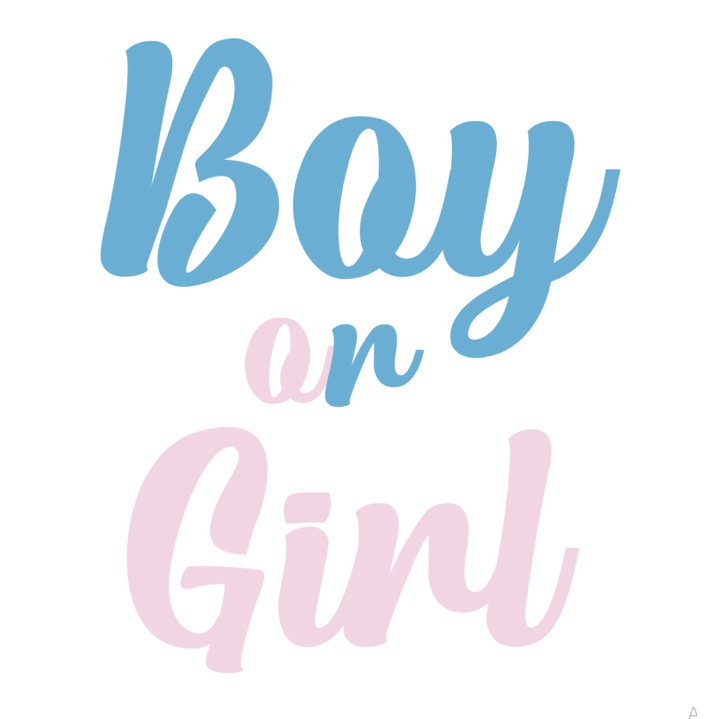 Adesivo Boy Or Girl Chá Revelação Para Balões E Bexigas