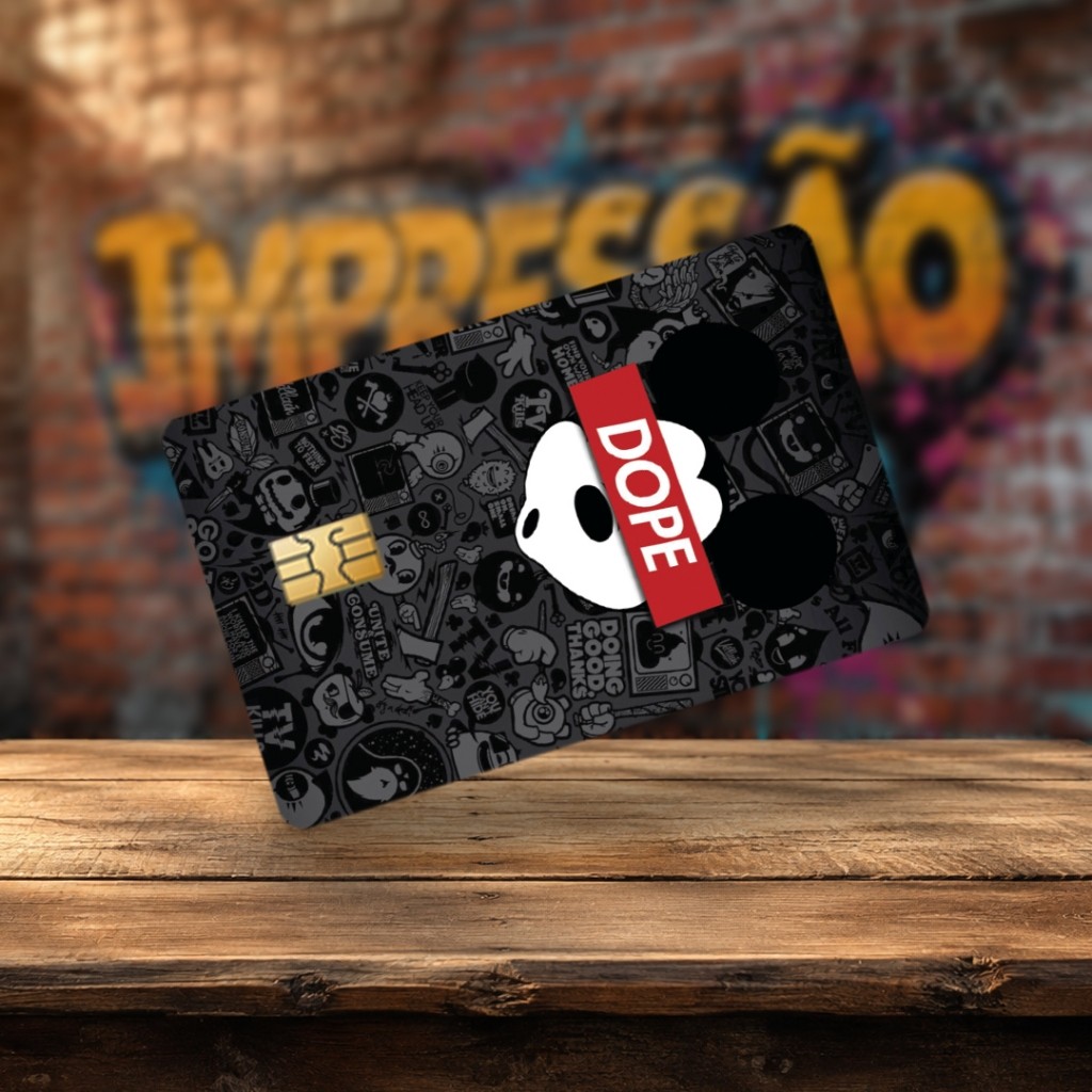 Skin Adesivo Pelicula de Proteção para Cartão de Crédito Mouse Sad Boy Dope
