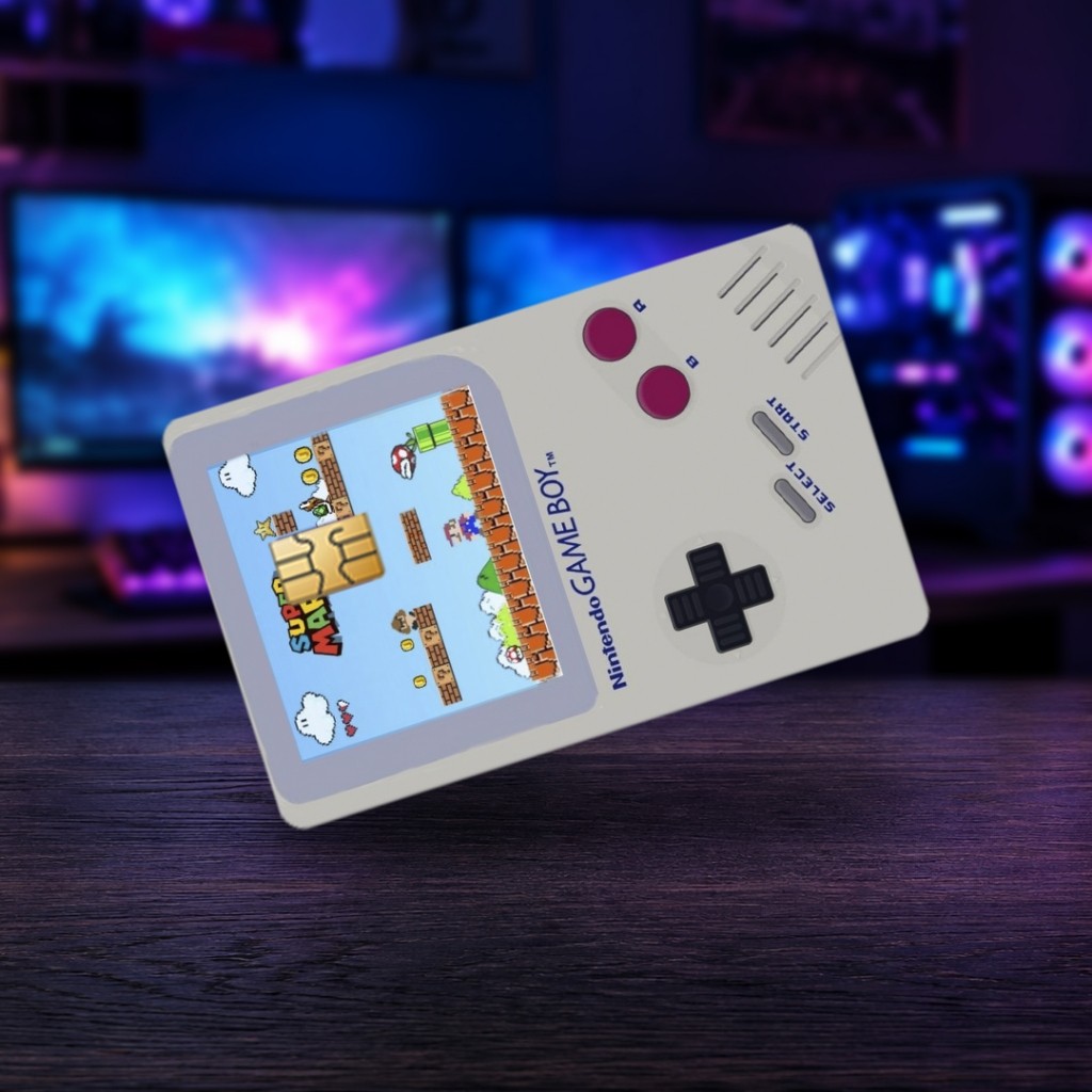 Skin Pelicula Adesivo de Proteção para Cartão de Crédito Game Boy Retro Super Mário
