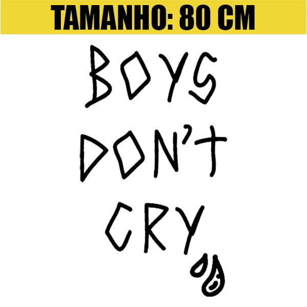 Adesivo Decorativo Parede Porta Geladeira - BOYS DON'T