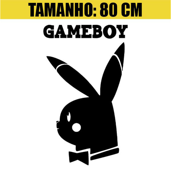 Adesivo Decorativo Parede Porta Geladeira - COELHO GAMEBOY