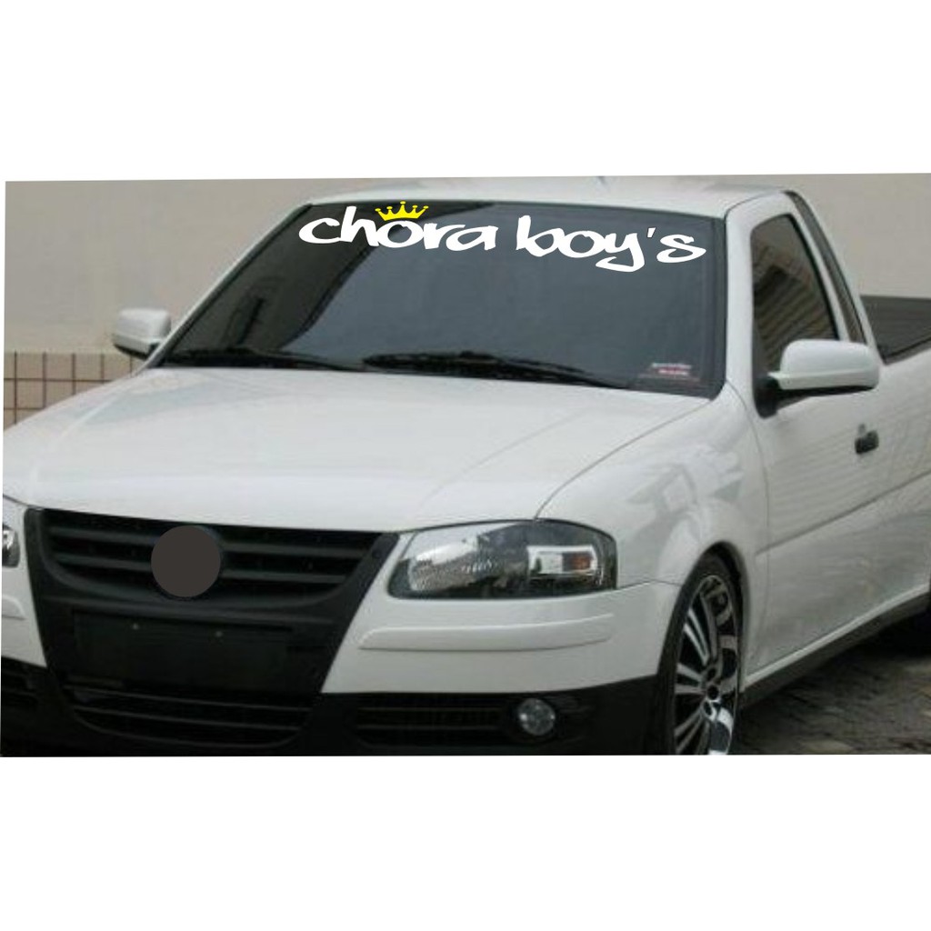 Adesivo para Parabrisa ou Vidro traseiro de veículo - Chora Boys - 90x12cm