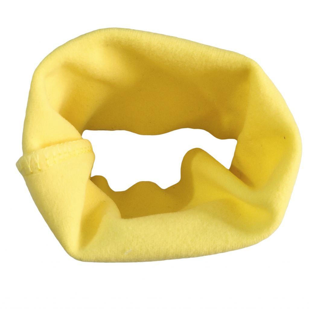 hyhyhy Pet Earmuffs Comfortable Yellow Ear Cover Outdoor Balcony Noise Reduction Cloth (S)