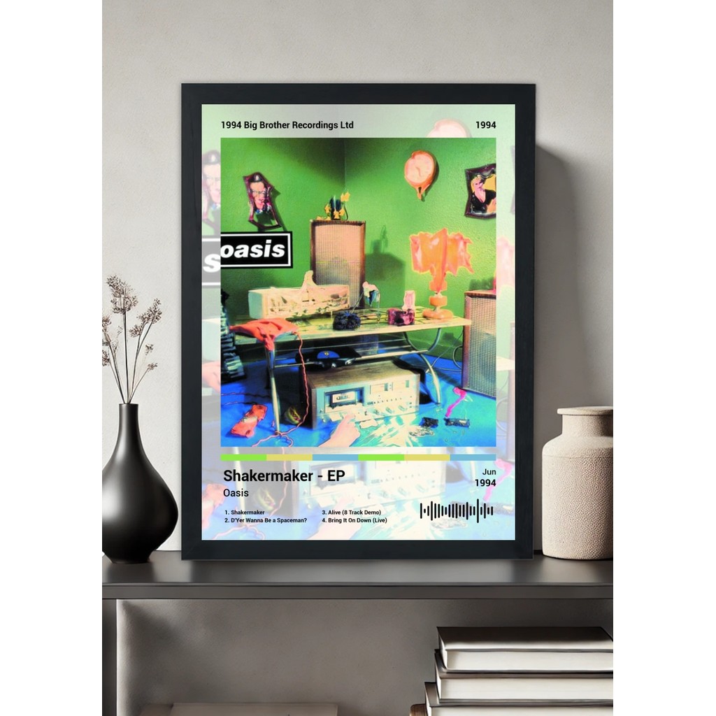 Quadro Decorativo Oasis Shakermaker EP (Light) Com Vidro