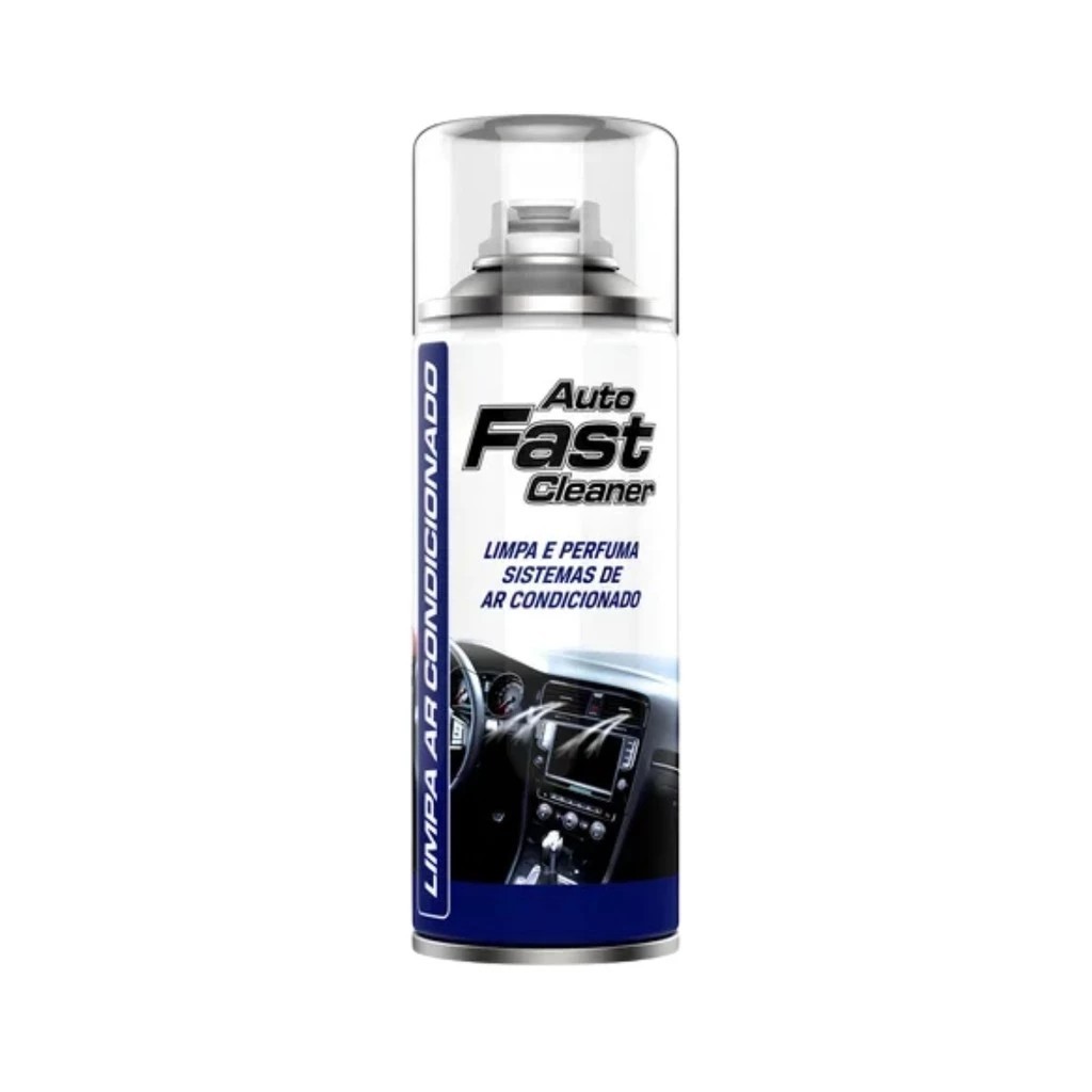 Limpa Ar Condicionado Automotivo Spray Higienizador Auto Fast Cleaner Elimina Maus Odores 140g