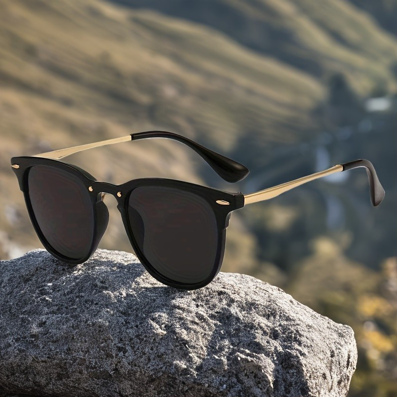 Small Frame Sunglasses, Semi-Rimless Design, Durable PC Material, UV Protection, Ideal for Daily Travel**&&&------&