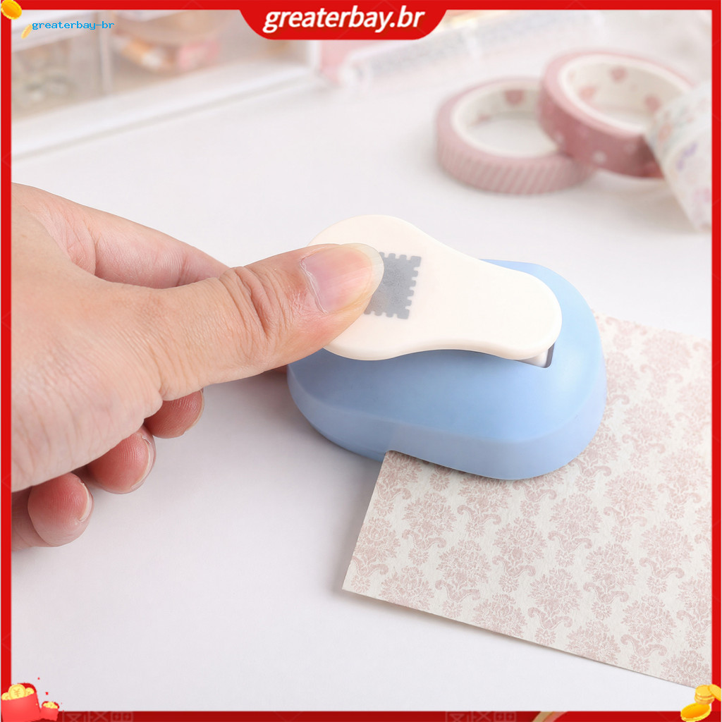 Stamp Shape Paper Punch for Scrapbooking – Decorative Edge Hole for Diy Albums Gift Tags Card Making and Arts Crafts S
