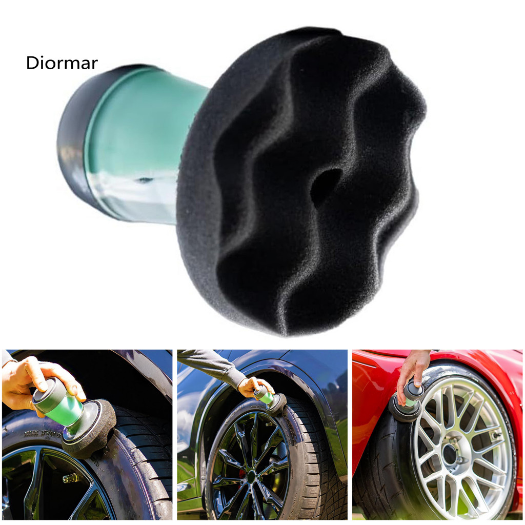 Tire Dressing Foam Pad Reusable Shine Applicator for Car Truck Professional Detailing Accessory Easy-to-use Liquid Gel D