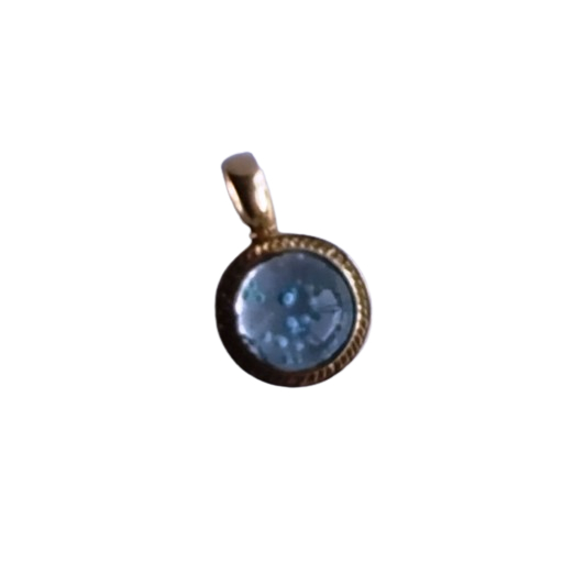 GT30 - Quartzo Turmalina Paraiba - Pingente ouro 18k